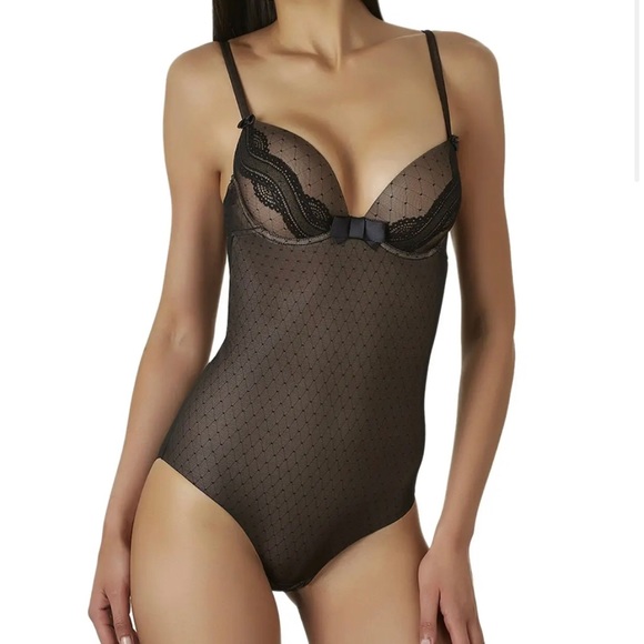 Aubade Plumetischic Moulded Plunge Bodysuit -Y986 - Picture 1 of 9